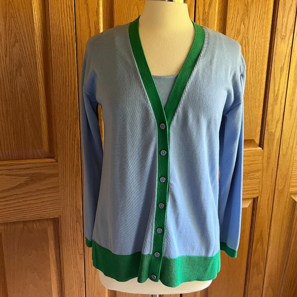 TALBOTS - Tipped Girlfriend Cardigan - Excellent Condition